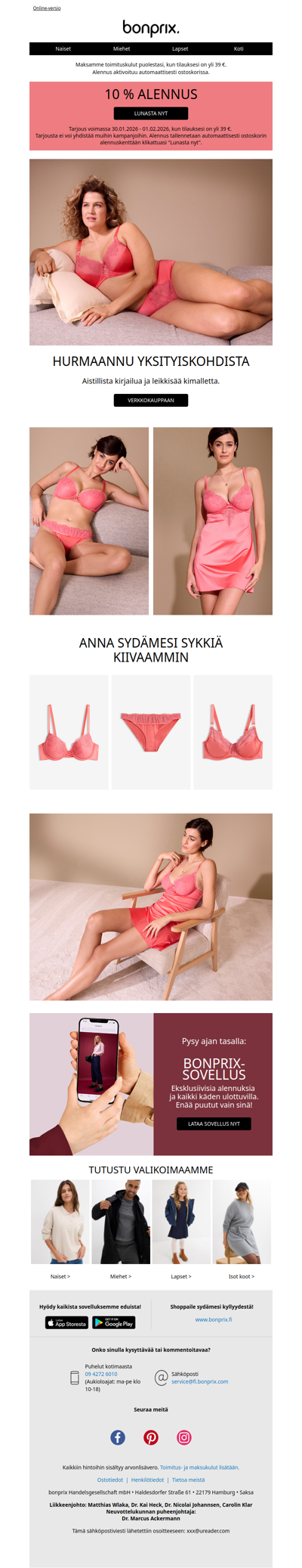 Saat 10 % alennuksen kaikesta