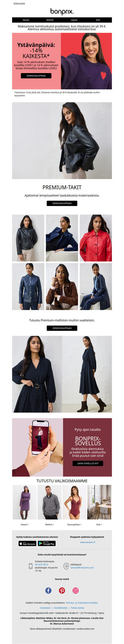 Ystävänpäivä: 14 % alennus