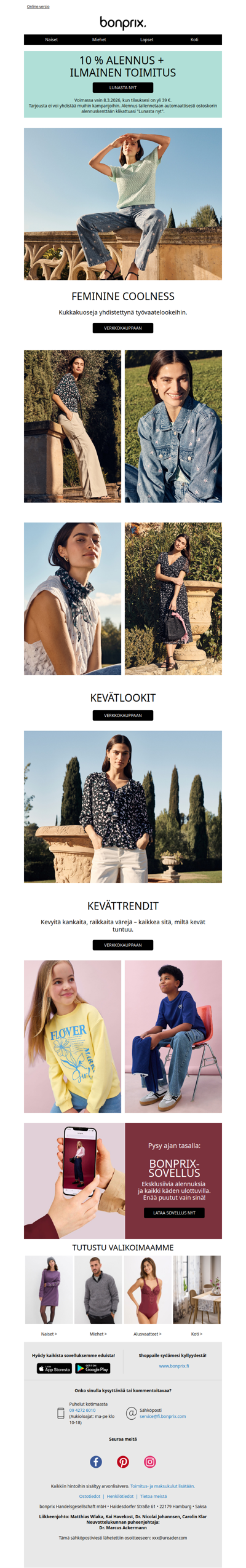 Viimeinen tilaisuus: 💖 10 % alennus + ILMAINEN toimitus