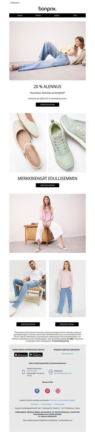 20 % alennus – sinun etusi 🌷