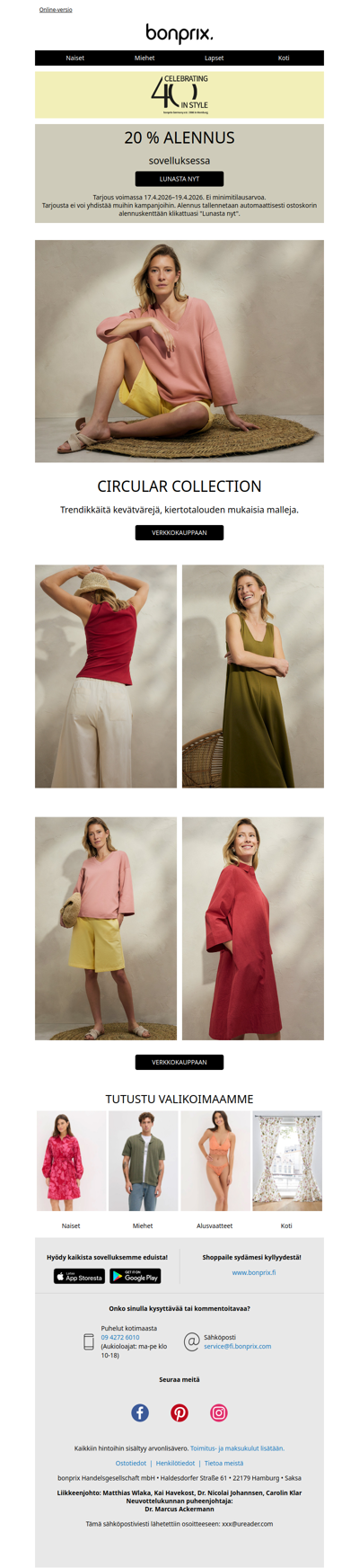 20 % alennus sovelluksessa – juhlin kanssamme 🎉