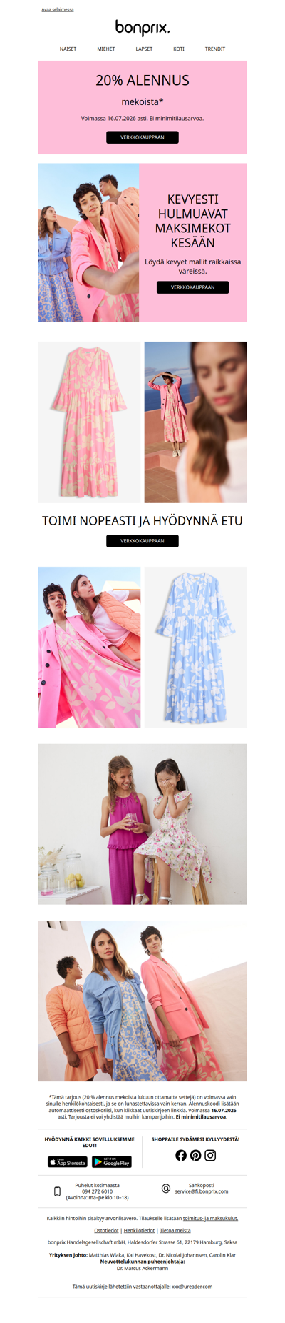 20 % alennus odottaa sinua 🩷