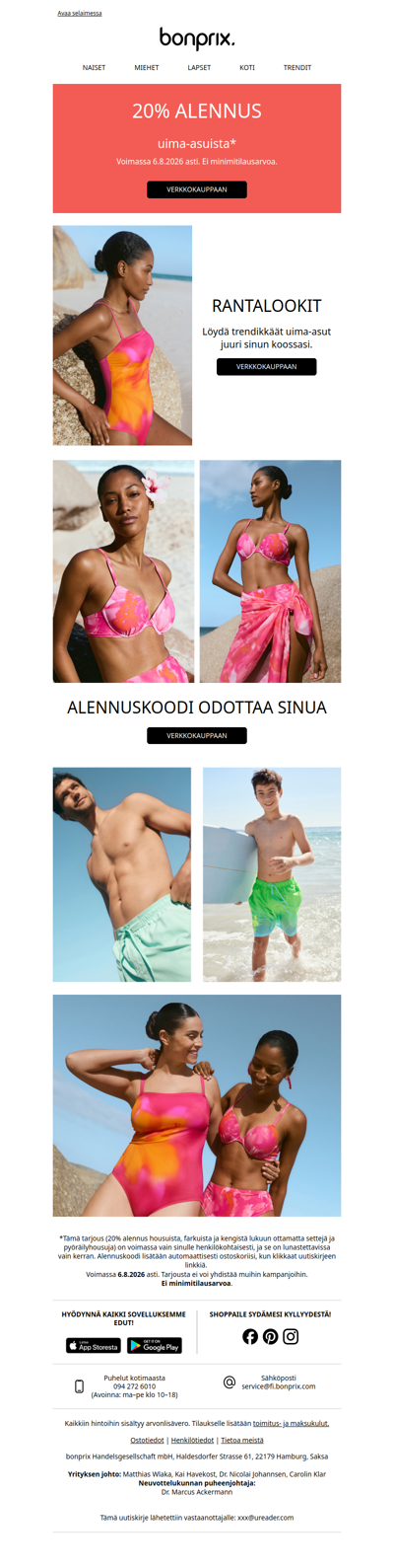 Viimeinen tilaisuus: 20 % alennus ⏳