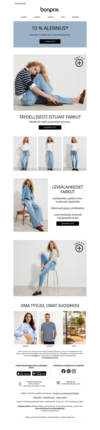 10 % alennus sinulle