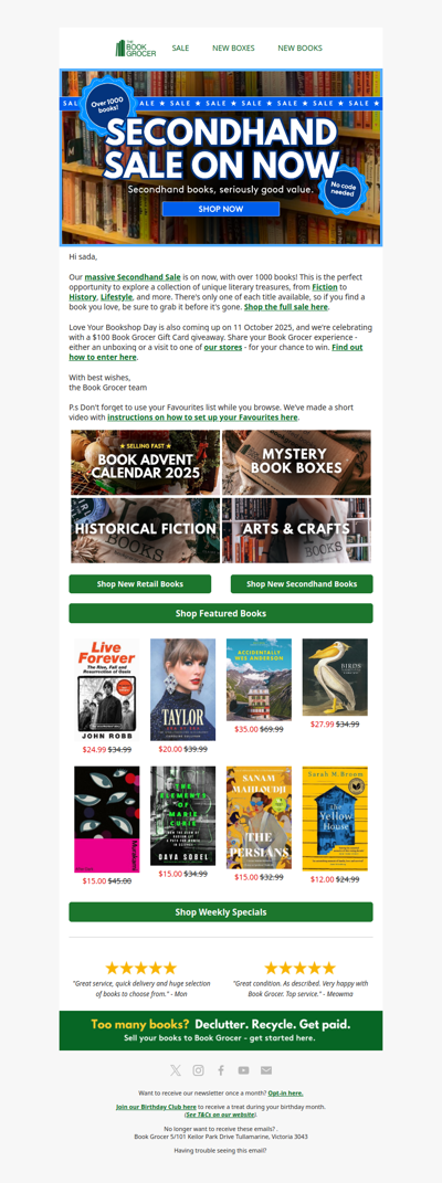 Secondhand Sale on now🎉📚