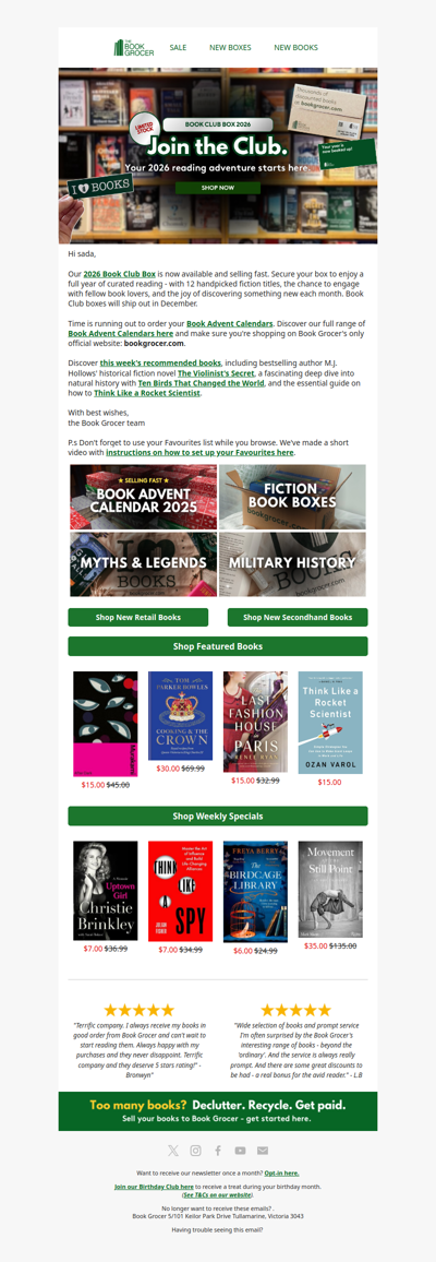 Book Club Box 2026 - available now📚😍