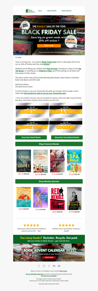 Ends soon❗20% off - Black Friday Sale