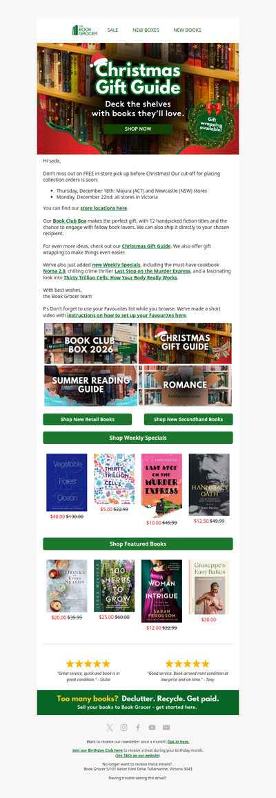 Your Christmas gifts sorted📚🎁