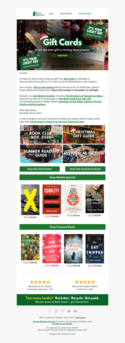 Last minute gifts? We've got you covered! 🎁