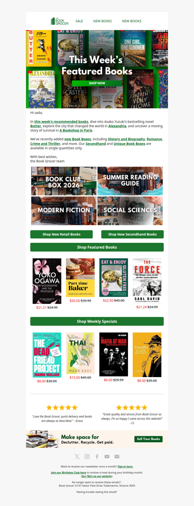 Alexandria, Butter, and a Bookshop in Paris📚