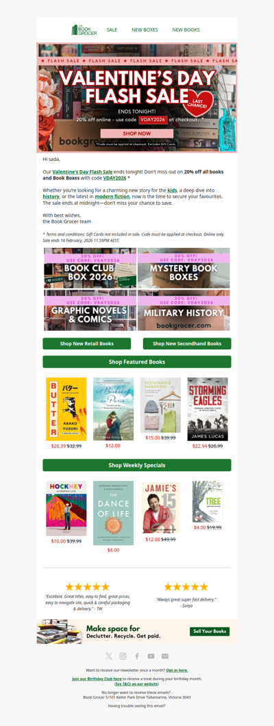 ENDS TONIGHT - 20% off Flash Sale😍❗