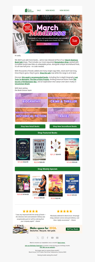March Madness: NEW books added! 🚨📚