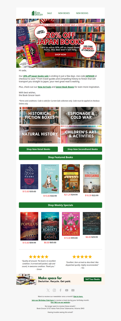 Don't miss out - 20% off Japan books🍣📚