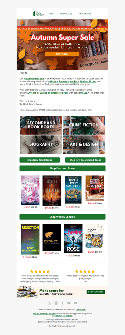 Autumn Super Sale📚🍂