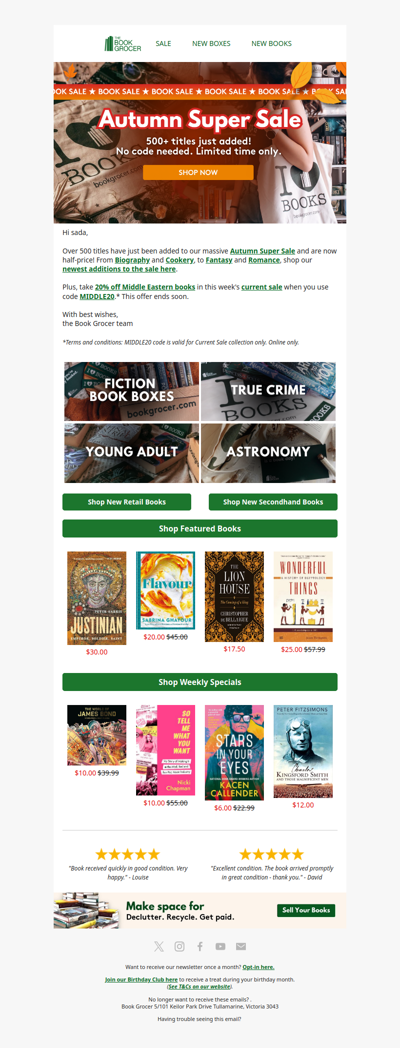 500+ titles added to our Autumn Super Sale🚨🍂