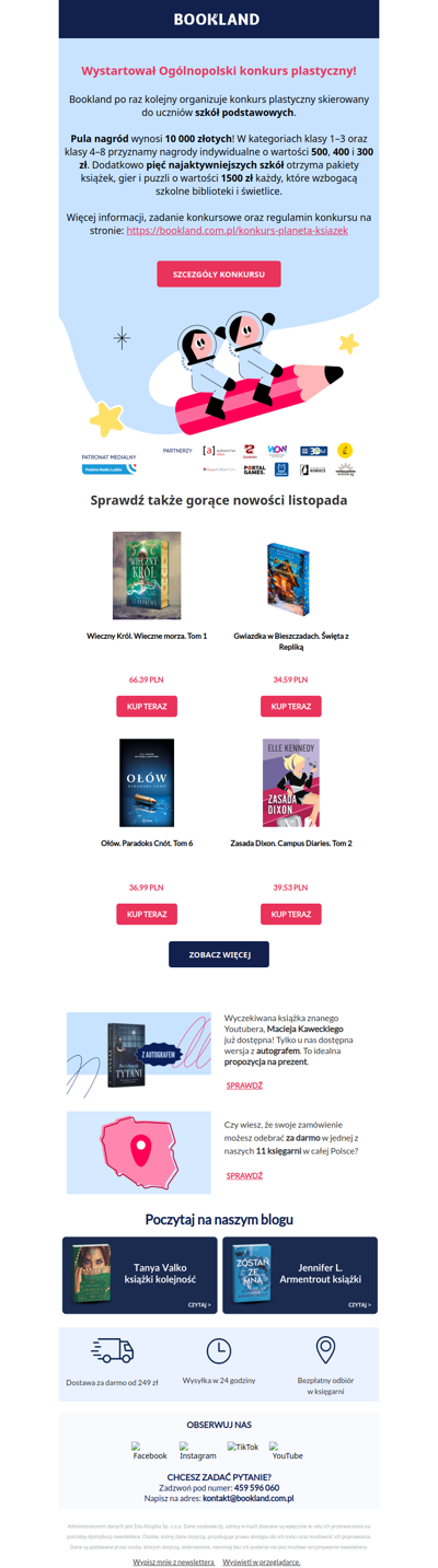 KONKURS dla uczniów szkół podstawowych! Pula nagród 10 000 zł!