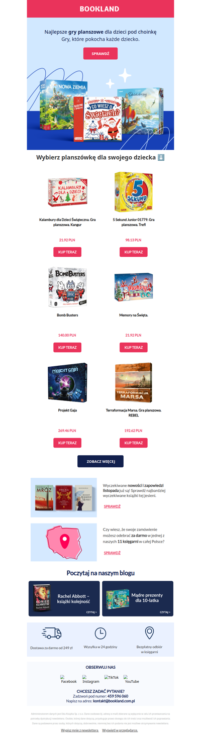 TOP 6 planszówek dla dzieci na święta