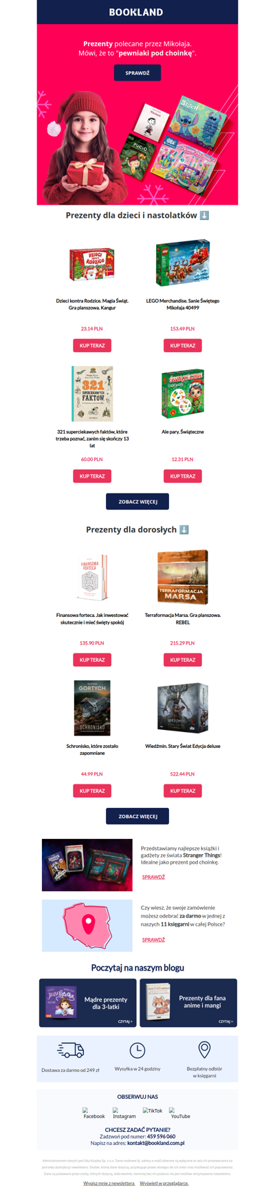 🎁 Uwaga: te prezenty są tak dobre, że Mikołaj chciał je dla siebie.