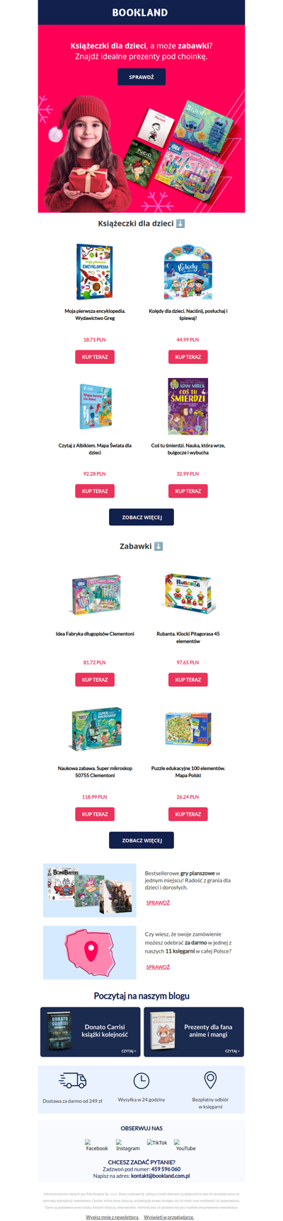 Książeczki i zabawki dla dzieci 🎄