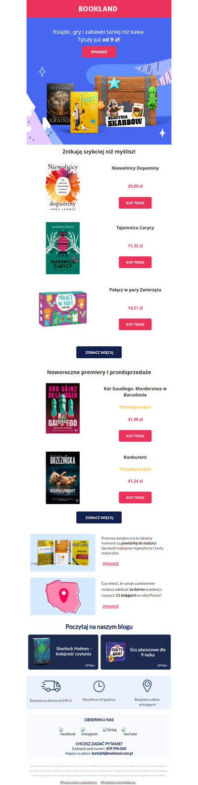 Wietrzenie magazynu! Książki od 9 zł 🤑