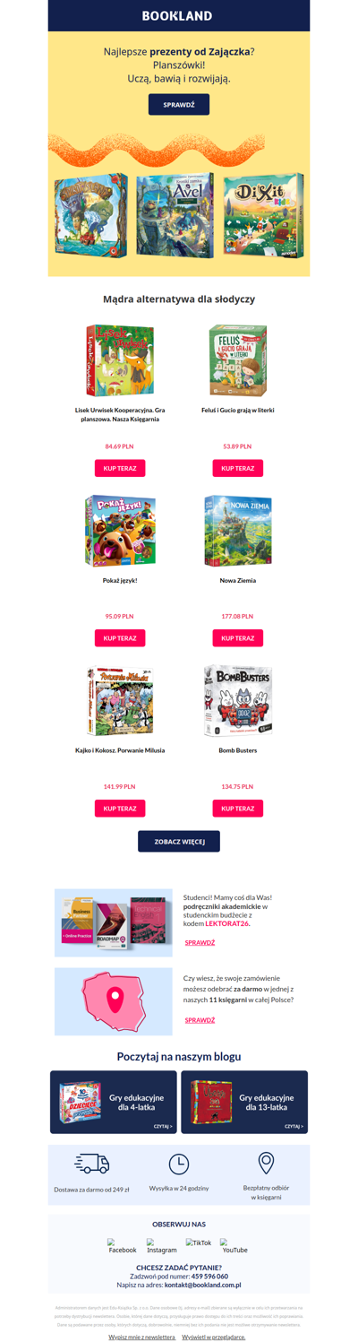 Wielkanoc + planszówki = świetny prezent 🐰