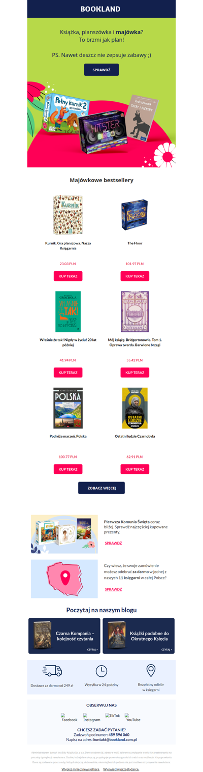 Pomysł na majówkę bez nudy?