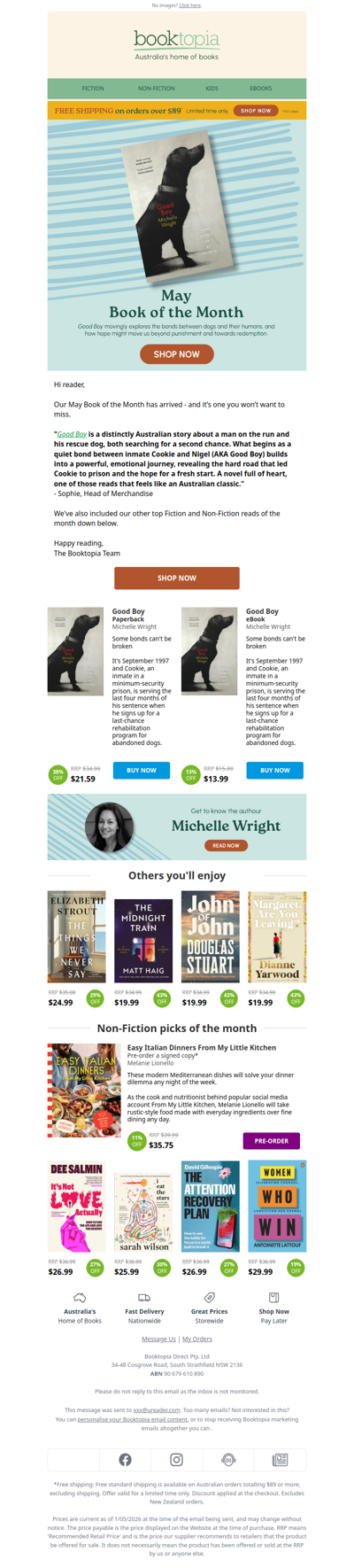 📚 Book of the Month: Good Boy by Michelle Wright