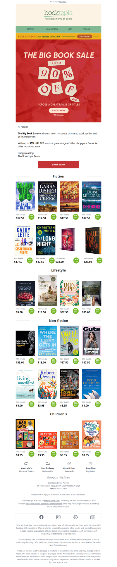 🚨Up to 90% OFF* the Big Book Sale🚨