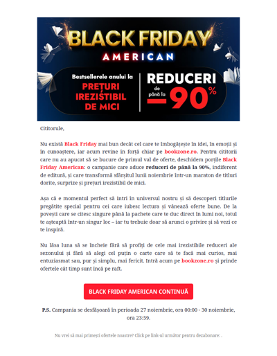 Cel mai bun Black Friday e cel care te face mai bogat în povești