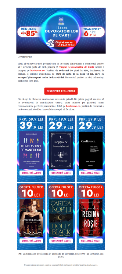 A început Târgul Devoratorilor de Cărți: Reduceri de până la 85%!