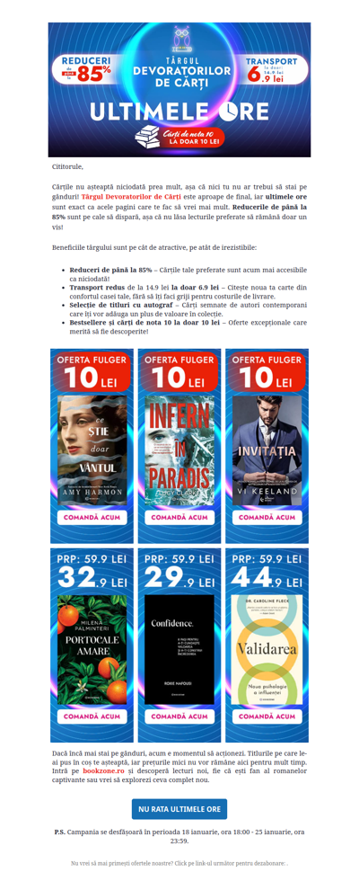 Nu pierde reducerile de până la 85%!