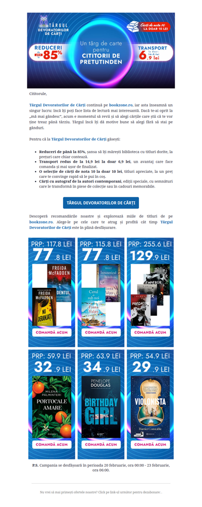 Târgul Devoratorilor de Cărți continuă pe bookzone.ro!