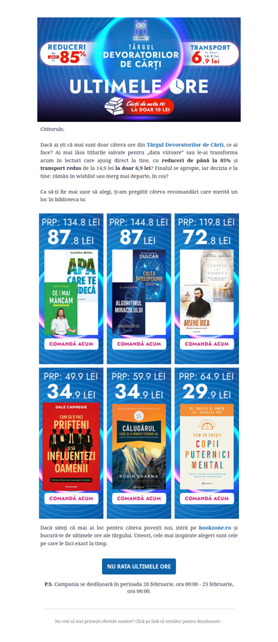 Nu rata reducerile de până la 85% și transportul redus la doar 6.9 lei