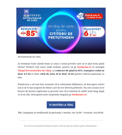 Primăvara vine cu reduceri de până la 85%