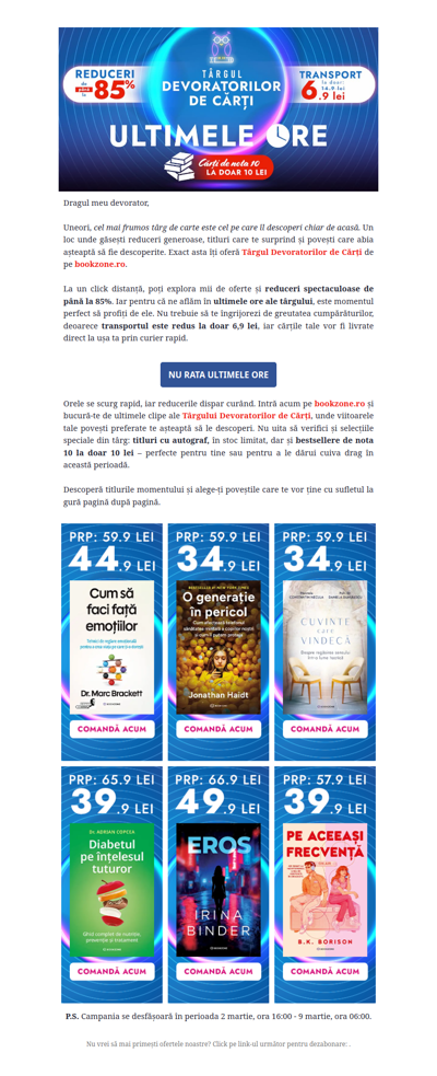 Târgul Devoratorilor de Cărți ajunge la final! Nu rata ultimele ore ale campaniei