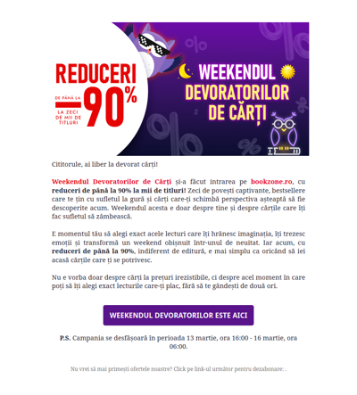 În acest weekend devorăm cărți cu reduceri de până la 90%, indiferent de editură