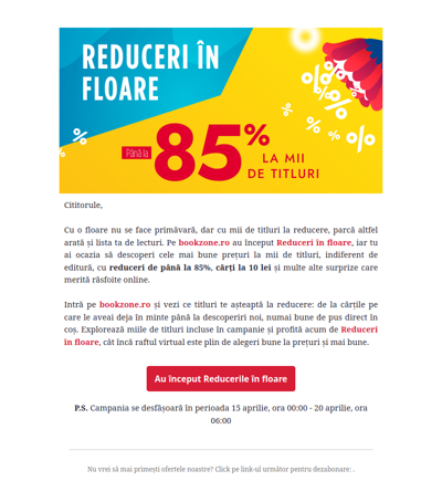 Intră pe bookzone.ro și descoperă Reducerile în floare