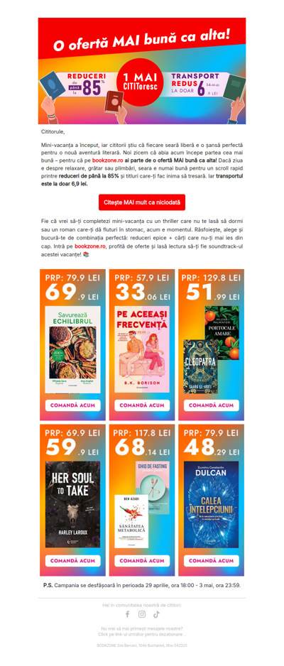 Pe bookzone.ro ai o ofertă MAI bună ca alta!
