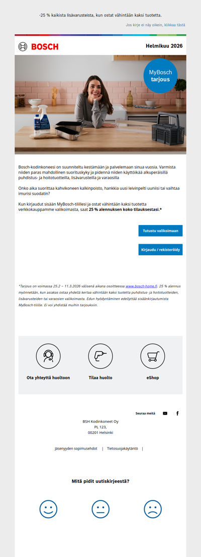 Ainutlaatuinen etu MyBosch-jäsenille!