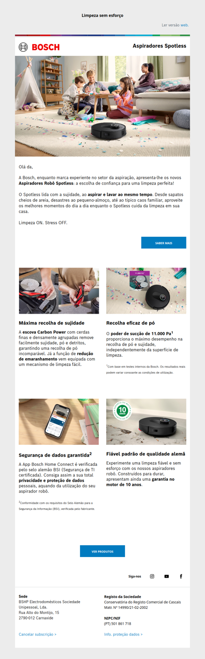 🤖 Lançamento: Aspiradores Robô Spotless