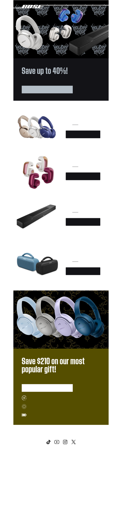 Save up to 40% on top gifts!