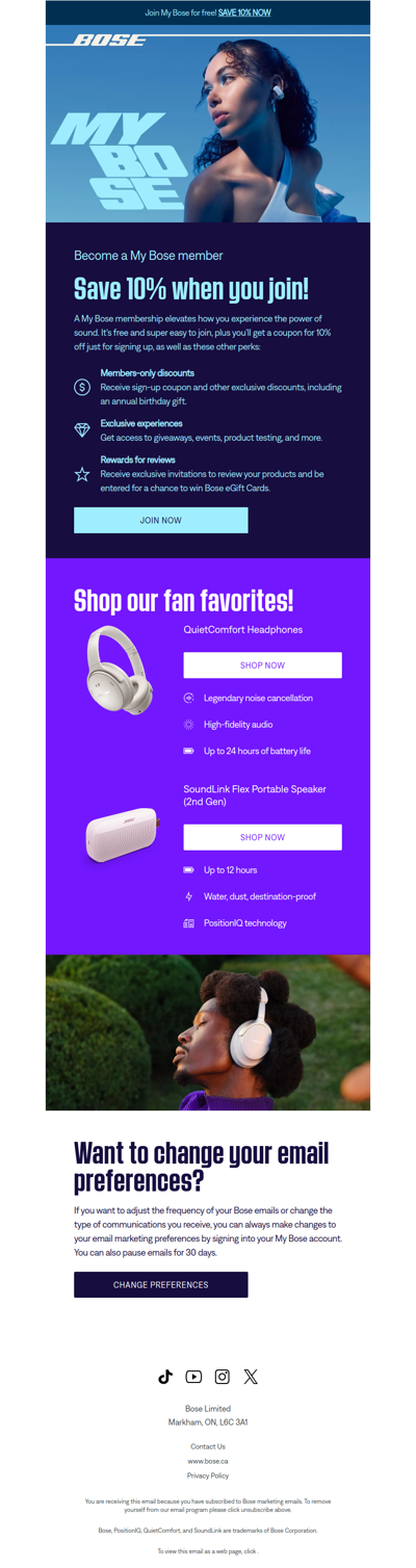 We've missed you! Save 10%!