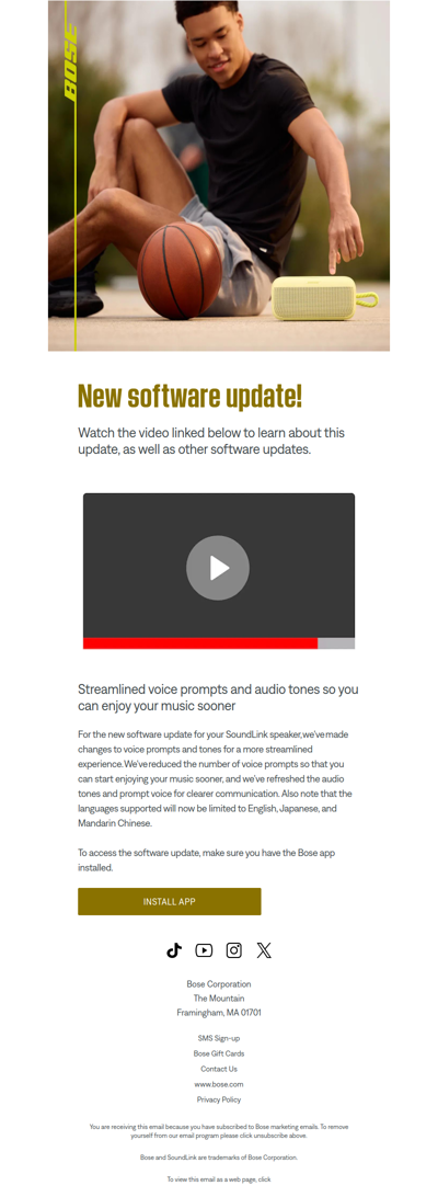 New software update available for your speaker!