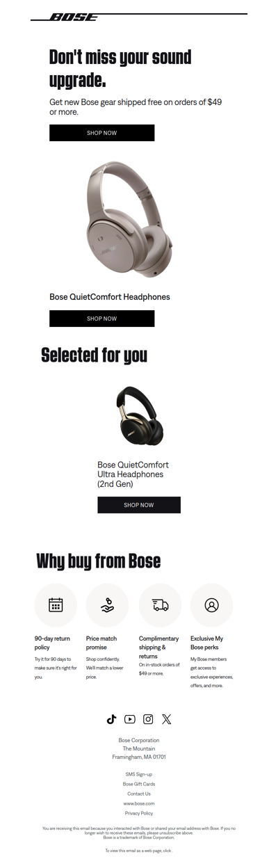 Superior sound, shipped 🆓.