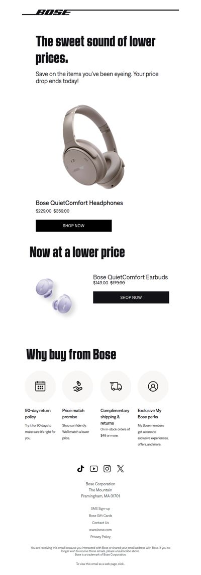 Don't miss your price drop 🎧.
