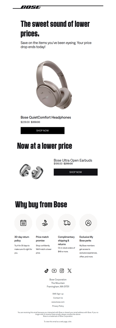 Don't miss your price drop.