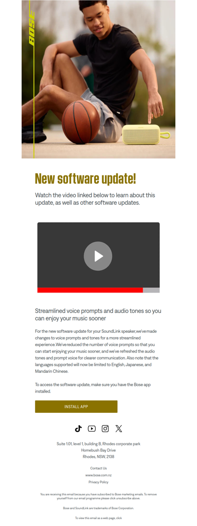 New software update available for your speaker!