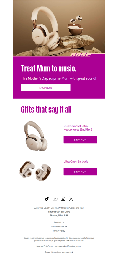 Great-sounding gift ideas for Mother’s Day!