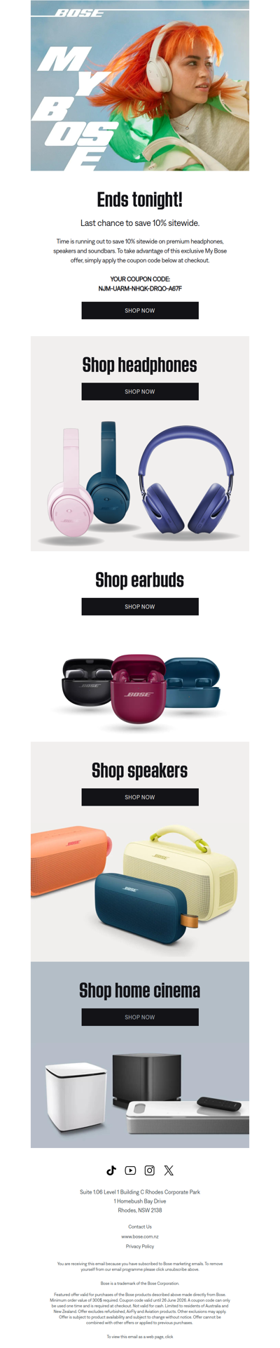 ENDS TONIGHT: save 10% sitewide!