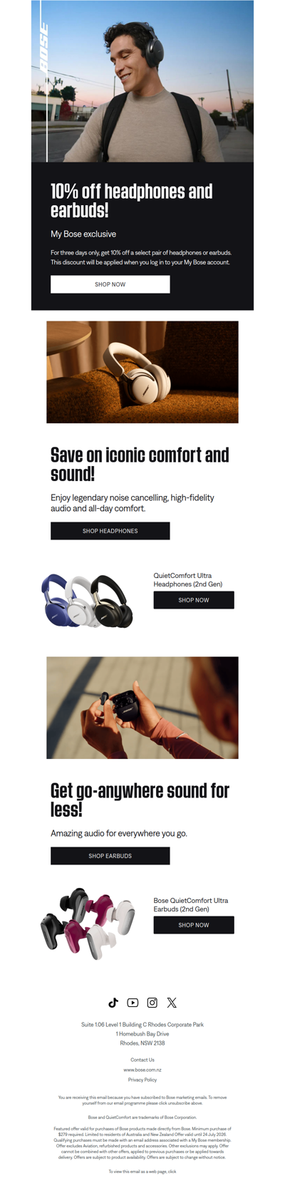3 DAYS ONLY: 10% off headphones & earbuds!